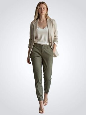 Ricki's Olive Green Draped Tencel Pants Loose Fit Joggers Size 2